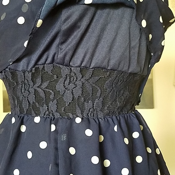 Blue polka dot dress - Picture 6 of 6